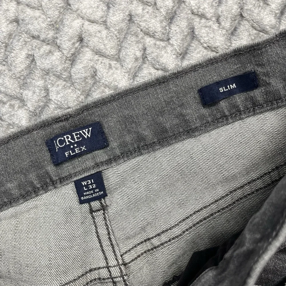 J.Crew Jeans Mens 31x32 484 Slim Fit Gray Denim 5 Pocket Pants